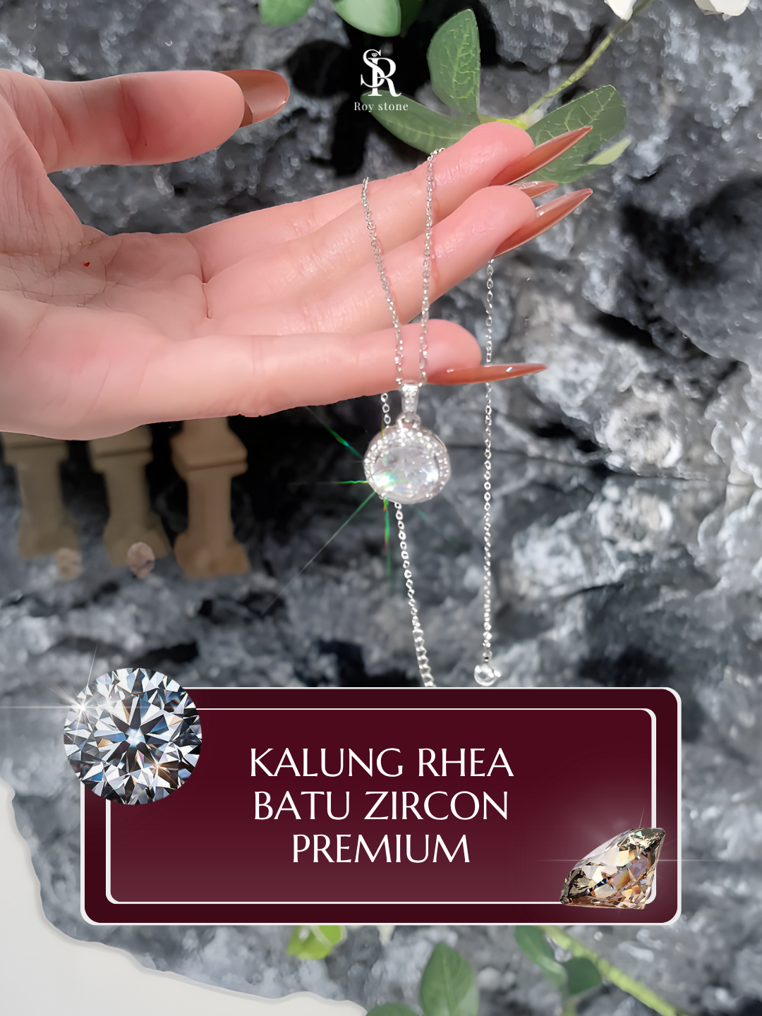 Batu Zircon Premium✨ Kalung Rhea mewah dan berkilau🥰 Terbuat dari batu Zircon premium dan lagi promoo‼💍 Yuk di orderr~ #perhiasan #jewelry #fyp #bracelet #necklace #zirconia #zircon #kalung