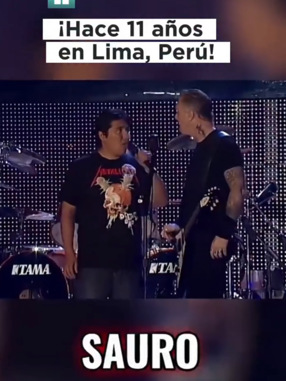 hace 11 años en Lima Perú Metálica en concierto un Perú lo hizo genial que importante es saber inglés #metalica #concierto #lima #parati 