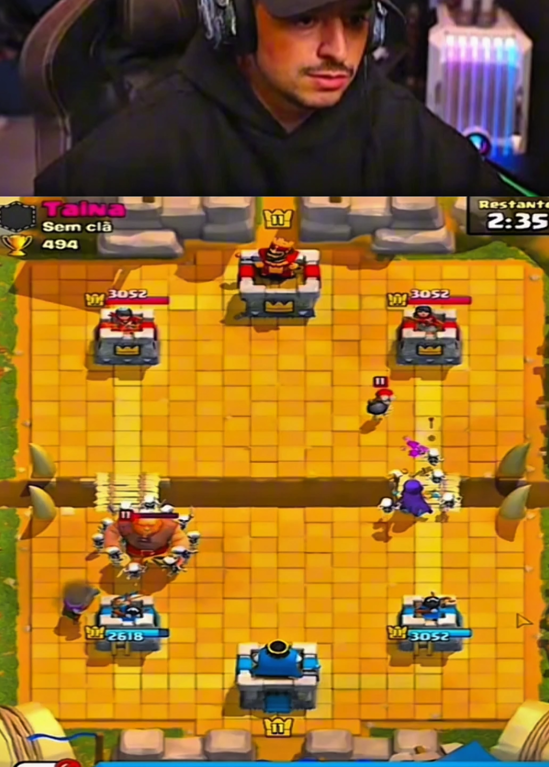 Coringa vai x1 contra Tainá | Clash Royale  #loud_coringa #tainacosta #supercell #foryou #clashroyale 