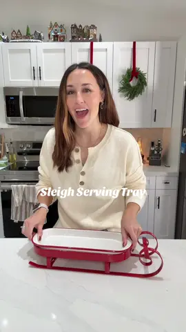 Sleigh serving tray is going to be the hit at any party! @QVC, Inc #qvc #qvcchristmas #christmasparty #tiktokshopcreatorpicks 