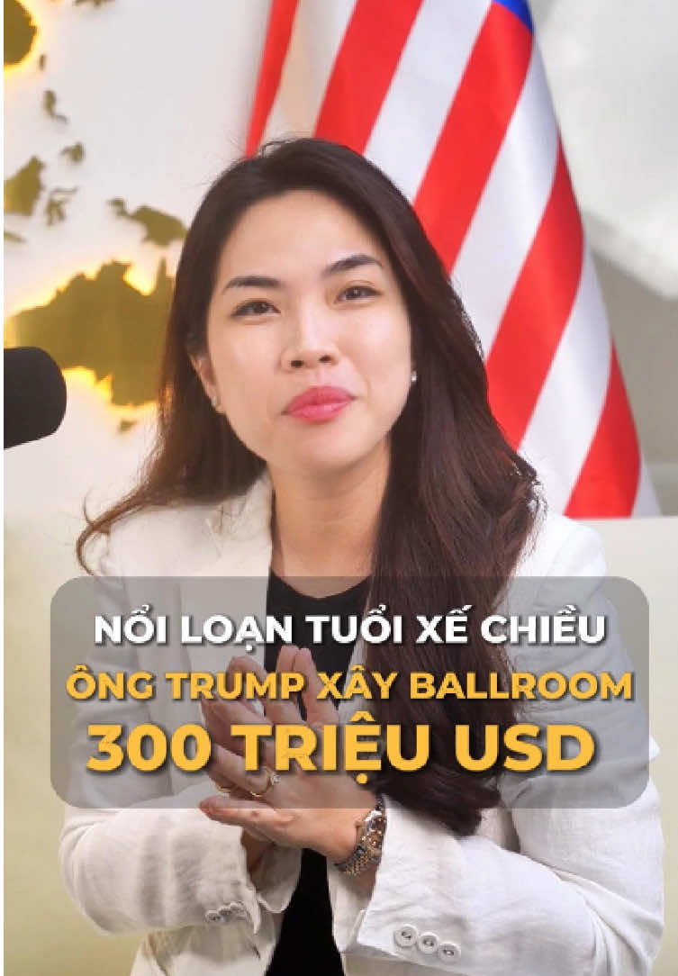Anh chị nghĩ sao về sáng kiến xây Ballroom 300 triệu USD? 😅 #dinhcu #dinhcumy #us #fyp #viral 
