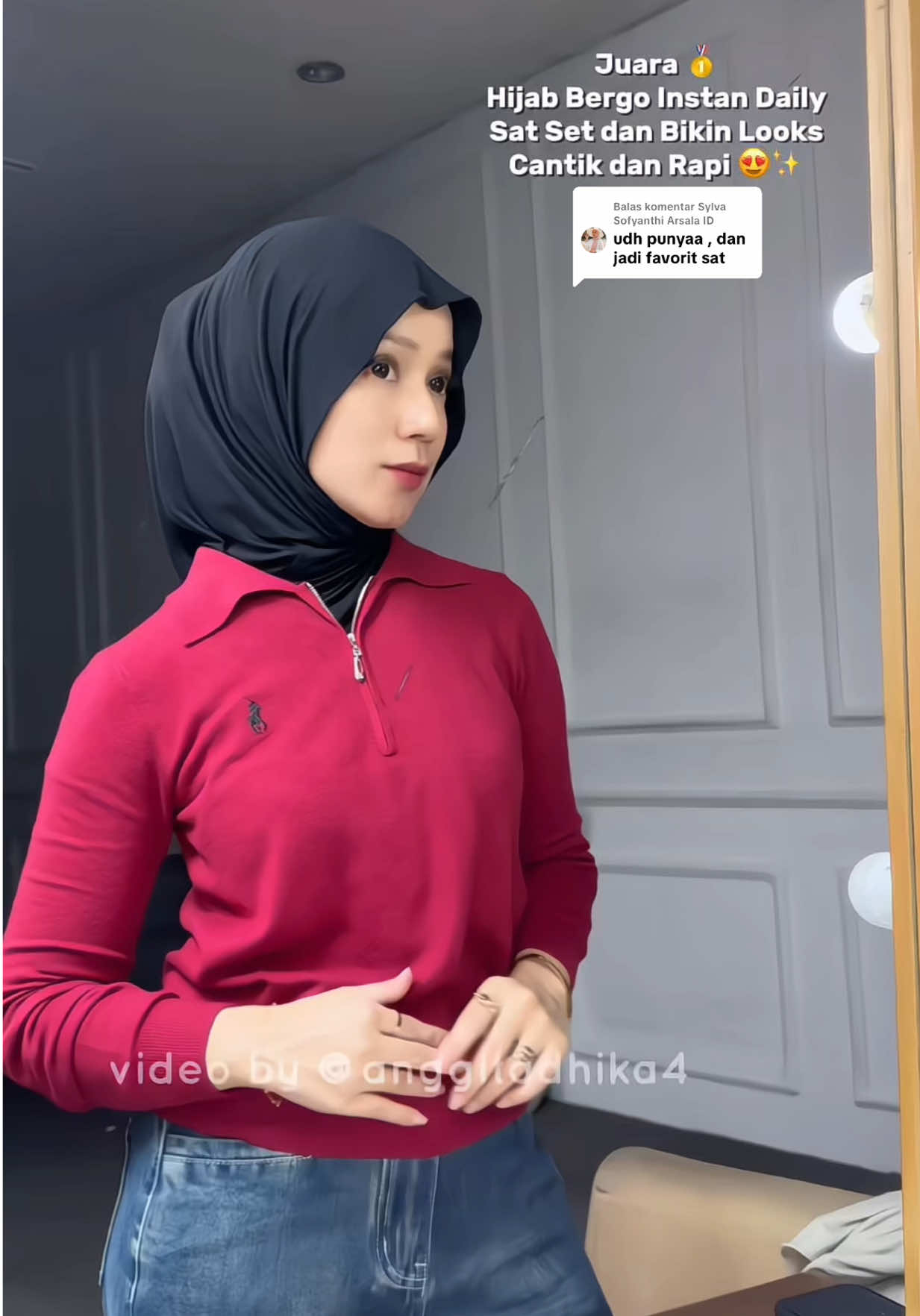 Membalas @Sylva Sofyanthi Arsala ID hijab bergo instant ini memang penolong banget dikala buru2. Cobain deh kalian, yuk samaan hijabnya #hijabbergo #hijabinstan #hijabtutorial #bergomalay #pashminainstan 