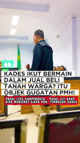 KADES IKUT BERMAIN DALAM JUAL BELI TANAH WARGA? ITU OBJEK GUGATAN PMH! Jabatan tidak melindungi kejahatan. Penyalahgunaan wewenang = meja hijau menunggu. Ingat baik-baik: Kades tidak punya kewenangan mengesahkan kepemilikan tanah. Tugas Kades hanya mencatat status riwayat tanah, bukan menentukan siapa pemiliknya. Kalau Kades bermain-main urusan tanah, menerima uang, atau menerbitkan surat yang merugikan hak warga itu penyalahgunaan wewenang. #edukasihukum #kades #warga62 #jualbeli #fy 