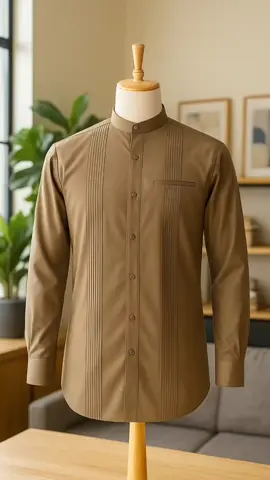 Nataya Baju Koko Pria Lengan Panjang Motif Abyan Warna Cokelat Bahan Katun Toyobo Premium Kualitas Terbaik Desain Elegan Nyaman Dewasa Kombinasi Kurta Panjang Casual Formal #bajukoko #koko #kemejakoko #kokopremium #kokoviral 