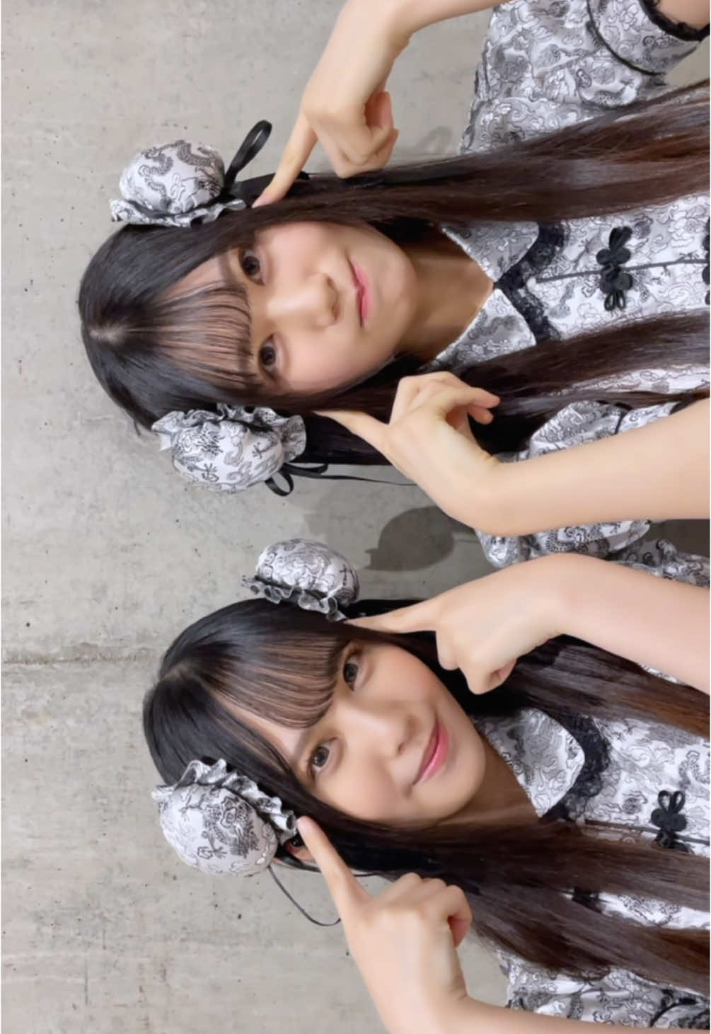 にこさくで双子ダンス🫶🏻🎀 #鶴崎仁香 #松尾桜 #日向坂46 #日向坂46_TikTok