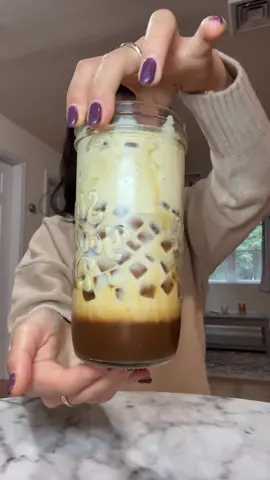 We can make it better at home 💅 #butterpecan #shakenespresso #athomecoffee #caramel #icedlatte #coffeetiktok 