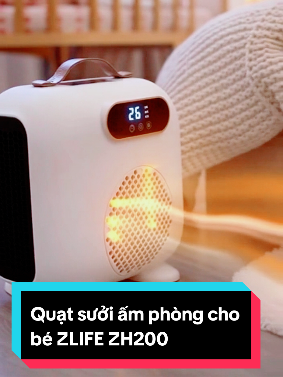 Quạt sưởi ấm phòng cho bé ZLIFE ZH2000 #quatsuoi #quatsuoimini 