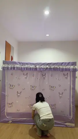 มาอวดมุ้งใหม่ให้ดูค่ะ🐶🩷💜#มุ้งม่านแบบห้องส่วนตัว #มุ้งห้องนอนราคาถูก #มุ้งม่าน #มุ้งห้องนอน #ฟีดดดシ 