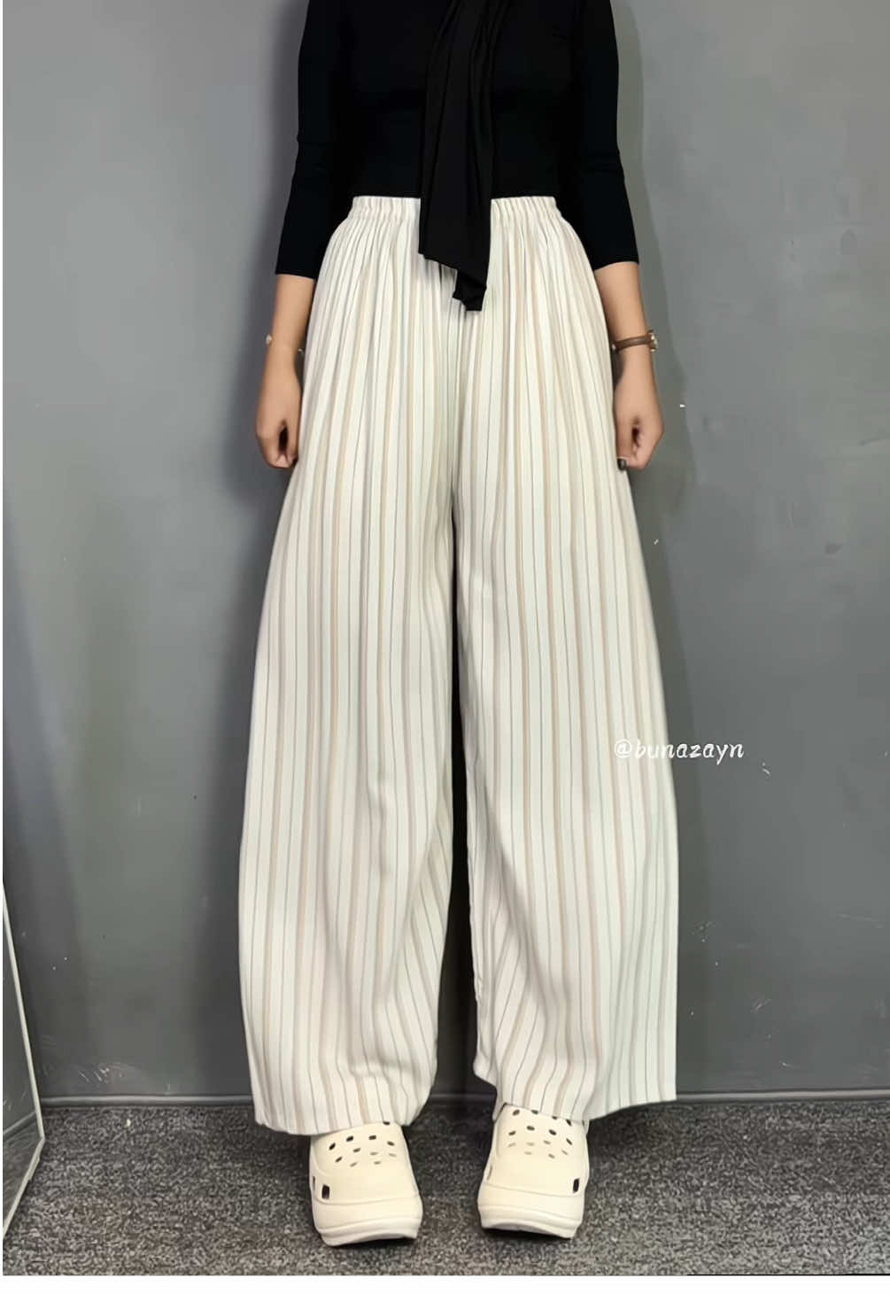 Line creamy pink 🥰 #kallyoutfit #kulotrayon #celanawanita #celanakulot #celanarayon 