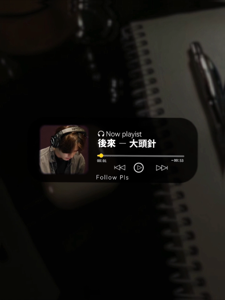 後來 我總算學會了 如何去愛 可惜你 早已遠去  消失在人海 #歌曲：後來   -  大頭針 #spotify #音乐分享 #lyrics #動態歌詞 