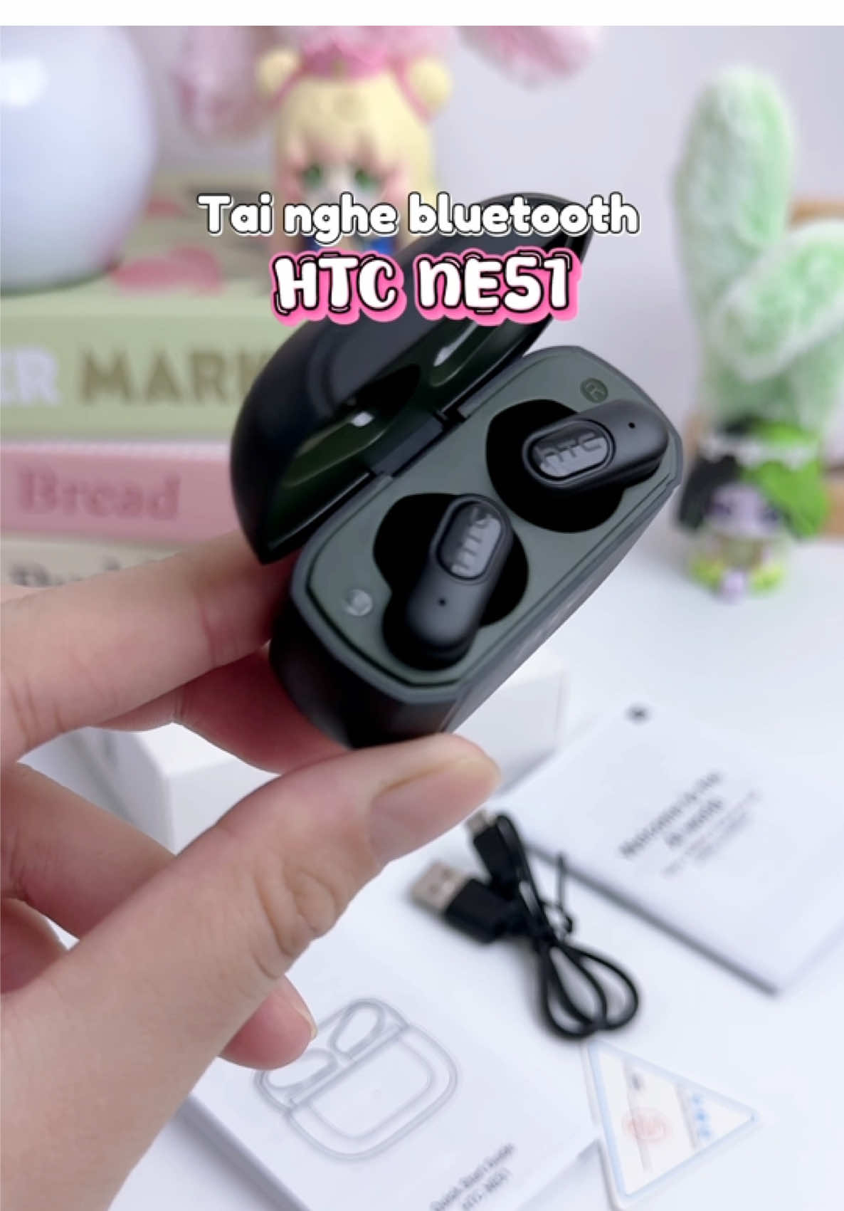 Tai nghe dịch thuật Bluetooth HTC NE51 #htc #tainghe #tainghebluetooth #tainghehtc #tainghekhongday 