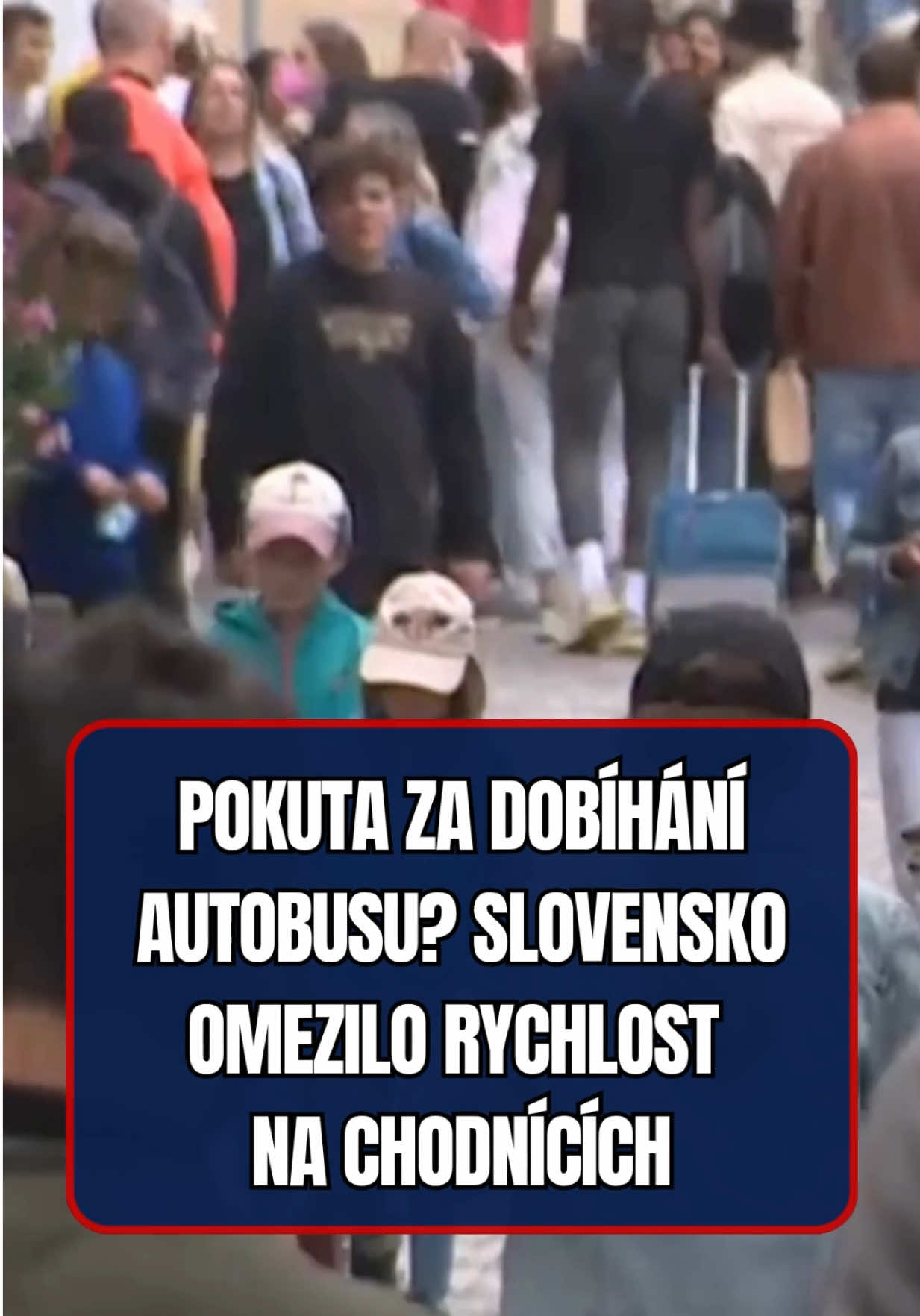 Slovenští poslanci v úterý schválili novelu zákona, která stanovuje maximální povolenou rychlost pohybu na chodnících na šest kilometrů za hodinu. Na svých internetových stránkách o tom informuje televize TA3, podle které „se na Slovensku už bude i chodit podle zákona“. Podle autora novely, poslance vládní strany Směr-sociální demokracie Ĺubomíra Vážného, jde o reakci na stále častější kolize na chodnících. Cílem je zvýšit bezpečnost chodců a zabránit jejich srážkám například s lidmi jedoucími na koloběžkách. Šestikilometrový limit bude platit pro pěší i pro kola, koloběžky či bruslaře.