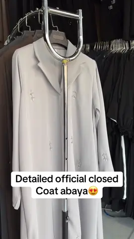 Detailed closed official coat abayas😍#fyp #nairobi #modestfashion #abaya #hijabi 