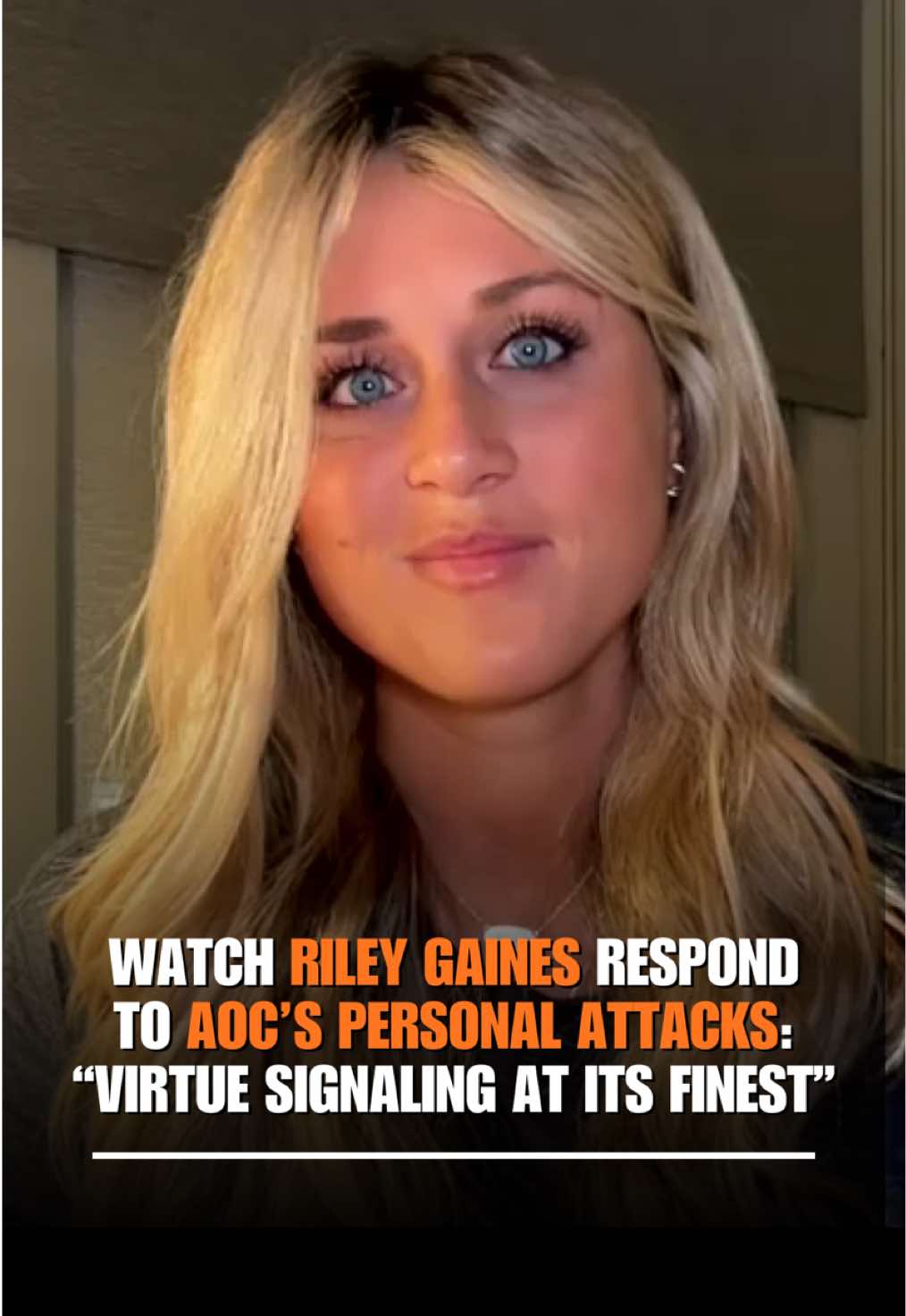 “VIRTUE SIGNALING AT ITS FINEST.”  Watch @rileygaines respond to Rep. Alexandria Ocasio-Cortez’s personal attacks on social media. “The problem is not my athleticism... The problem is that we had a 6-foot-4, less-than-mediocre man in the pool with us.”