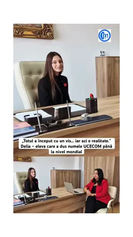 Totul a început cu un vis.  Azi, Delia trăiește ceea ce a construit prin muncă și pasiune.  La UCECOM, educația înseamnă curaj, inspirație și încredere. #DeliaUCECOM #UCECOM #EducațieCuSuflet #TineriiDeAzi #FiiTuExemplul 