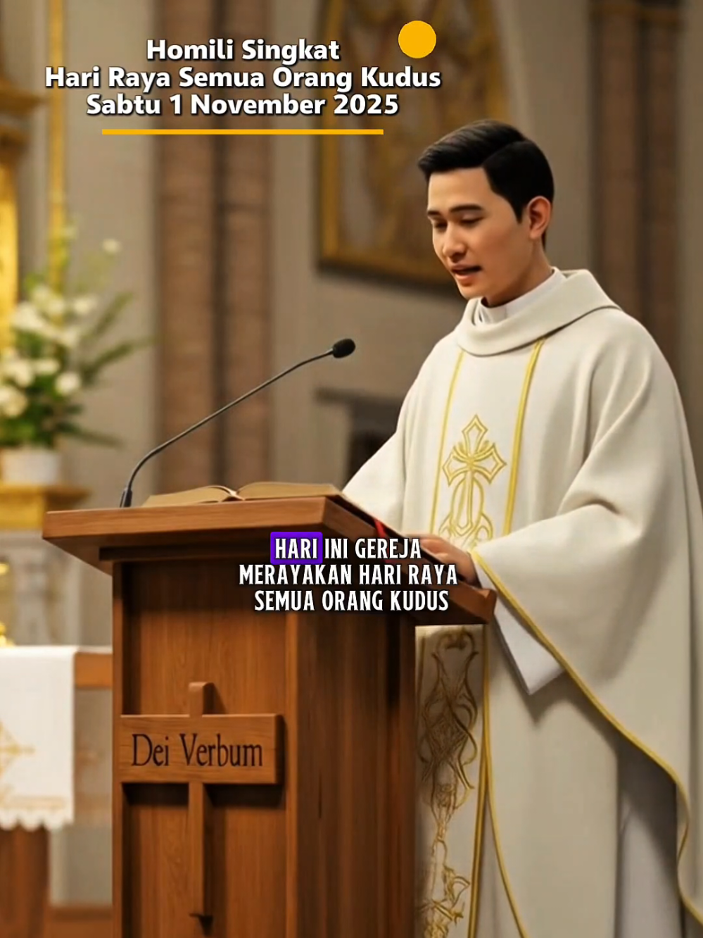 Homili Singkat Hari Raya Semua Orang Kudus Sabtu 1 November 2025