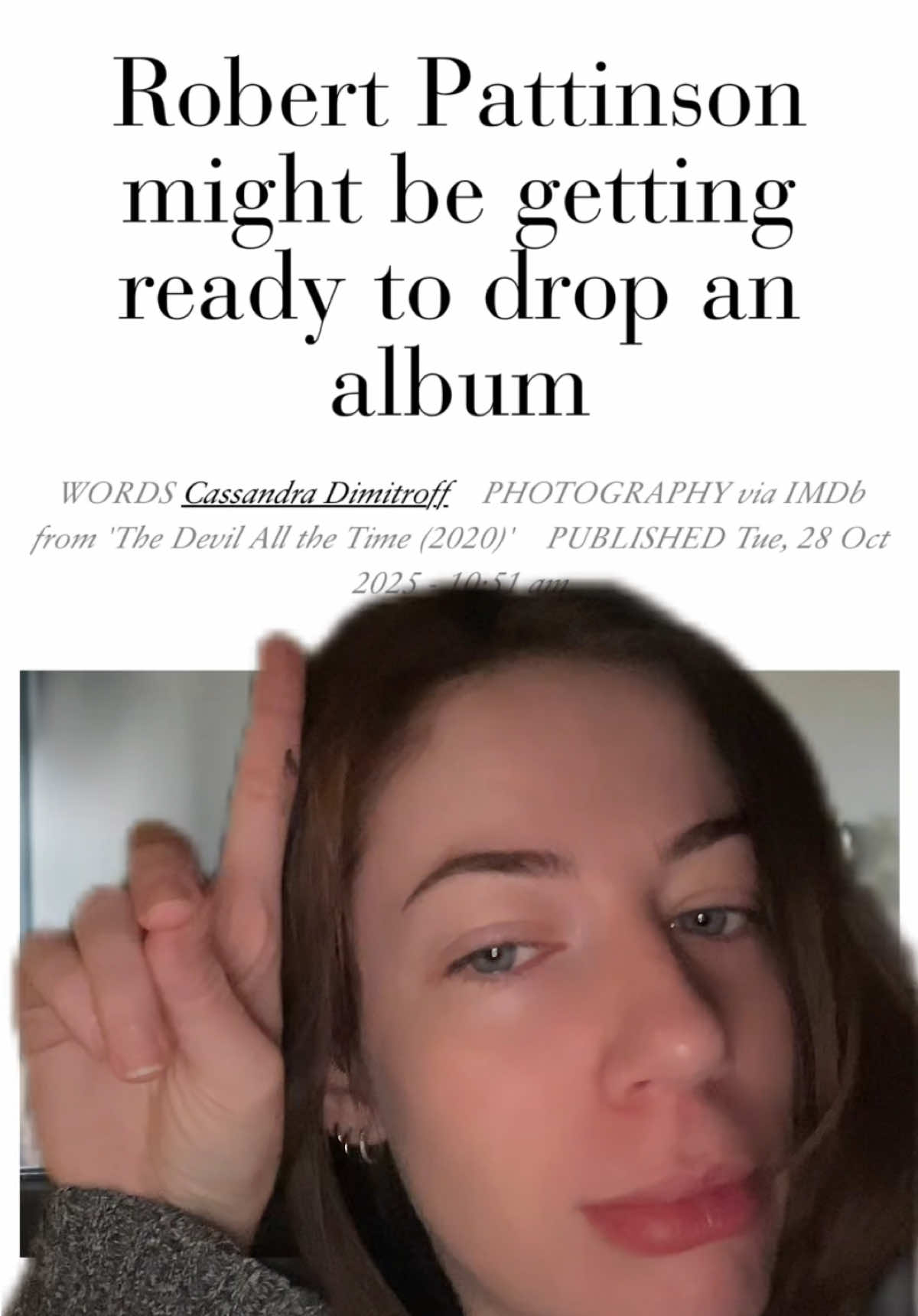 never thought I’d see the day come when Rob released more music ##edwardcullen #robertpattinson 