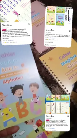 ensemble de cahier dans le panier orange