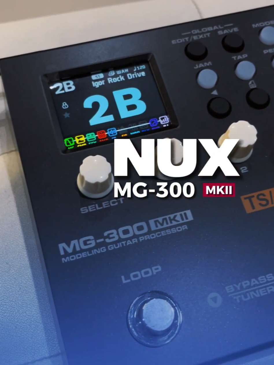 Akhirnya nyobain NUX MG-300 Mk2! 🤘 @nux_indonesia  Sound-nya jauh lebih GOKIL dengan fitur yang jauh lebih upgrade dari versi lamanya, Penasaran apa aja? yuk simak dan langsung di checkout aja di Bandar Musik Jakarta 🤩🤟 #nux #multiefek #gitaris #tokomusik #review 