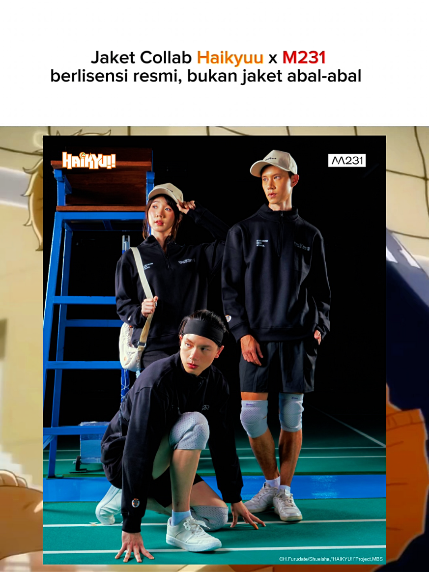Jaket Haikyuu x M231 berlisensi resmi balik lagi #m231 #karasuno #haikyuu #jaket 