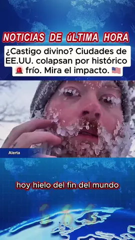 Ola de frío extremo en EE.UU. ¿Qué está pasando? Científicos alarmados. #usa #noticias #noticiasen1minuto  #cold #snow 
