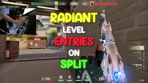 How a Radiant ENTRIES on Split 🌸 #Valorant #valoranttips #radiant #split #fyp