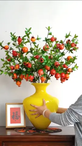 Cành Lựu phú quý chưng Tết🌸🧨 #trangtritet #xomtrangtri #hoatrangtri #canhluuphuquy #tet2026 