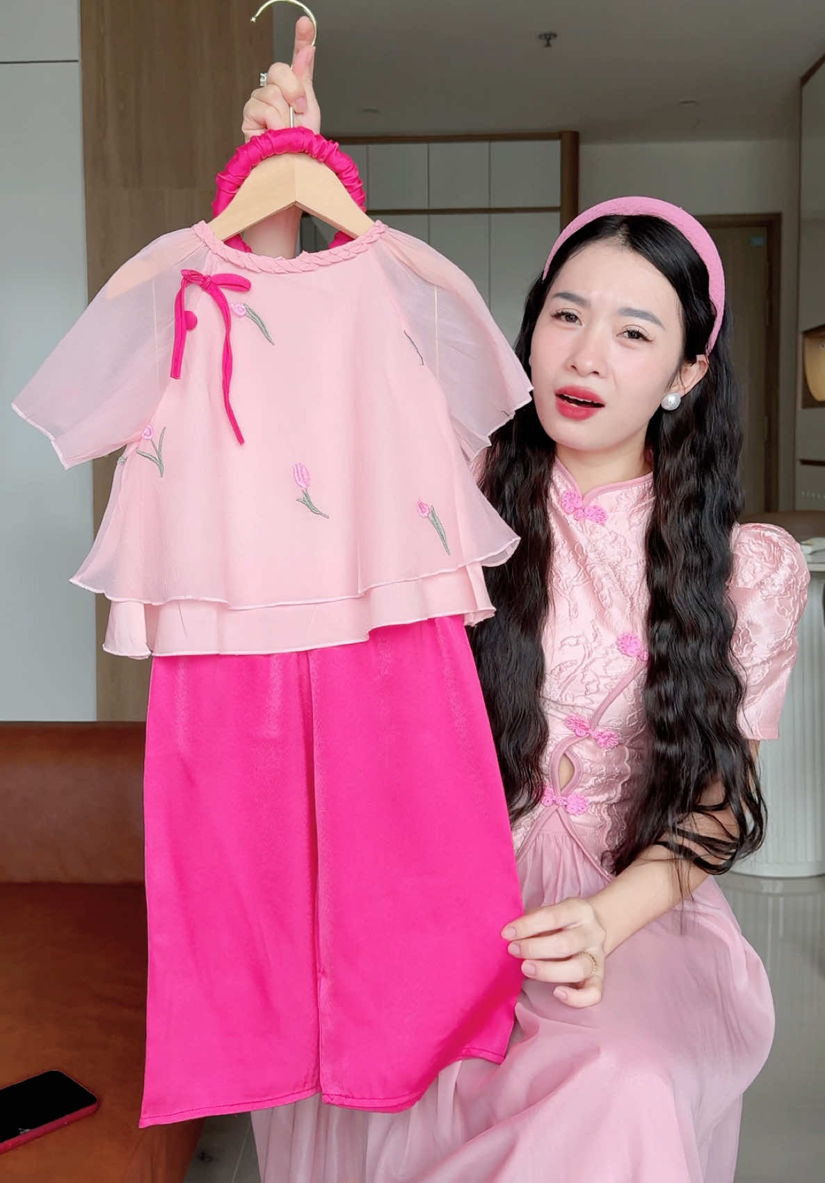 Bộ pháp phục  xinh ơi là xinh cho bé đi chơi tết #ao#aodaitetchobea#hanghipstore