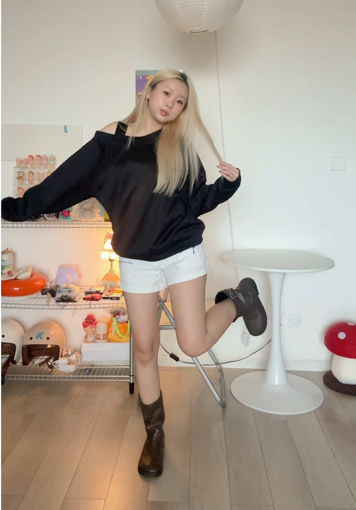 Áo sweater trễ vai mà xinh xỉu luôn 💞 #kimeehouse #fyp #viral #localbrand #thoitrang 