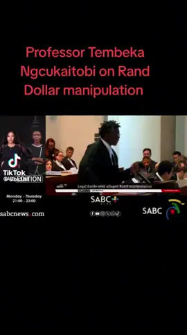 PROFESSOR TEMBEKA ON RAND MANIPULATION #viral #tiktok #sama28 #fyp #tiktoksa