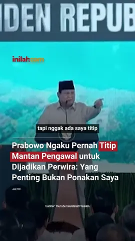Presiden RI Prabowo Subianto mengaku pernah menitipkan mantan pengawalnya kepada Polri. Hal ini disampaikan dalam pidato usai menyaksikan pemusnahan narkoba di Lapangan Bhayangkara, Jakarta Selatan, Rabu (29/10/2025). Mulanya, Prabowo menyatakan dirinya tak pernah ikut campur perihal urusan Polri selama menjabat sebagai Presiden RI. Bahkan, ia juga menyatakan tidak sekalipun menitipkan pejabat kepada Kapolri Jenderal Listyo Sigit Prabowo. Tapi Prabowo mengungkap dirinya pernah menitipkan eks pengawalnya kepada Polri. Ia pun menekankan hanya menitipkan segelintir orang dari ribuan anggota. Dia kemudian berkelakar, soal beberapa menteri hingga jenderal di Polri juga ada yang menitipkan satu atau dua orang pengawalnya. Ia langsung menegaskan dirinya tidak pernah menitipkan anggota keluarganya menjadi polisi. Prabowo mengungkap alasan menitipkan eks pengawalnya kepada Polri. Sebab, mereka bekerja menggunakan motor dan berani mempertaruhkan nyawa. - Selengkapnya kunjungi website dengan klik link di bio atau download aplikasi di AppStore dan Google Play Store. #inilahNews #PrabowoSubianto #Polri #Inilahcom #titiktengah 