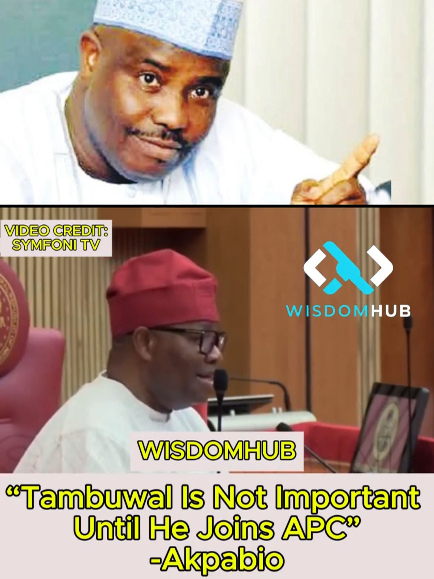 “Tambuwal Is Not Important Until He Joins APC”  -Akpabio #wisdomhub #nigerianpolitics #trendingtiktok  #trendingnigerianews #electoralreform #nigeriannews  #viraltiktok #trending #videoviral #viral