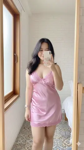 baju tidur hari ini🥰 adem banget say🫶 #bajutidur #dresssatin 