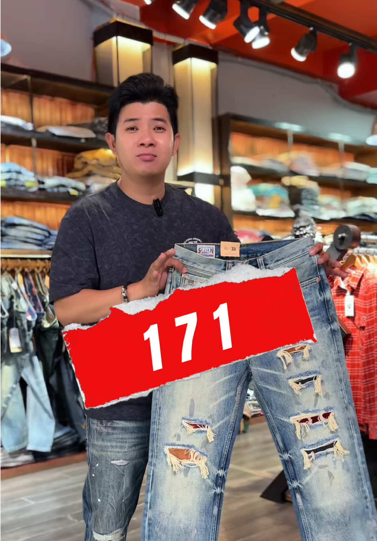 Mã 171, JEAN bụi rách nhà UHXU quá chất lượng #shopgaogovap #quanaonam #xuhuong #TOOD 