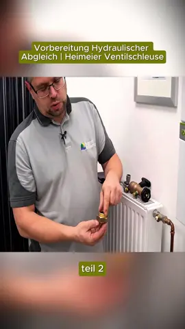 Vorbereitung Hydraulischer Abgleich  Heimeier Ventilschleuse teil (2)