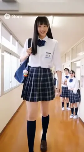 身長3メートル美人女子高生日常#JK #sora2 #高校生 #高身長女子 #日常 