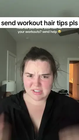 there has to be a better workout hair style #workouthair #workouthairstyle #gymgirlies #plussizefitness 