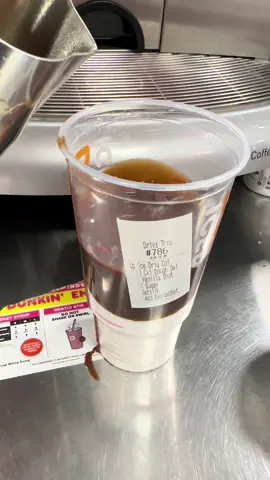 This person order coffee not room for the iced coffee only for the sugar and swirl was so crazy order and they paid $12.45 at 6:00am 