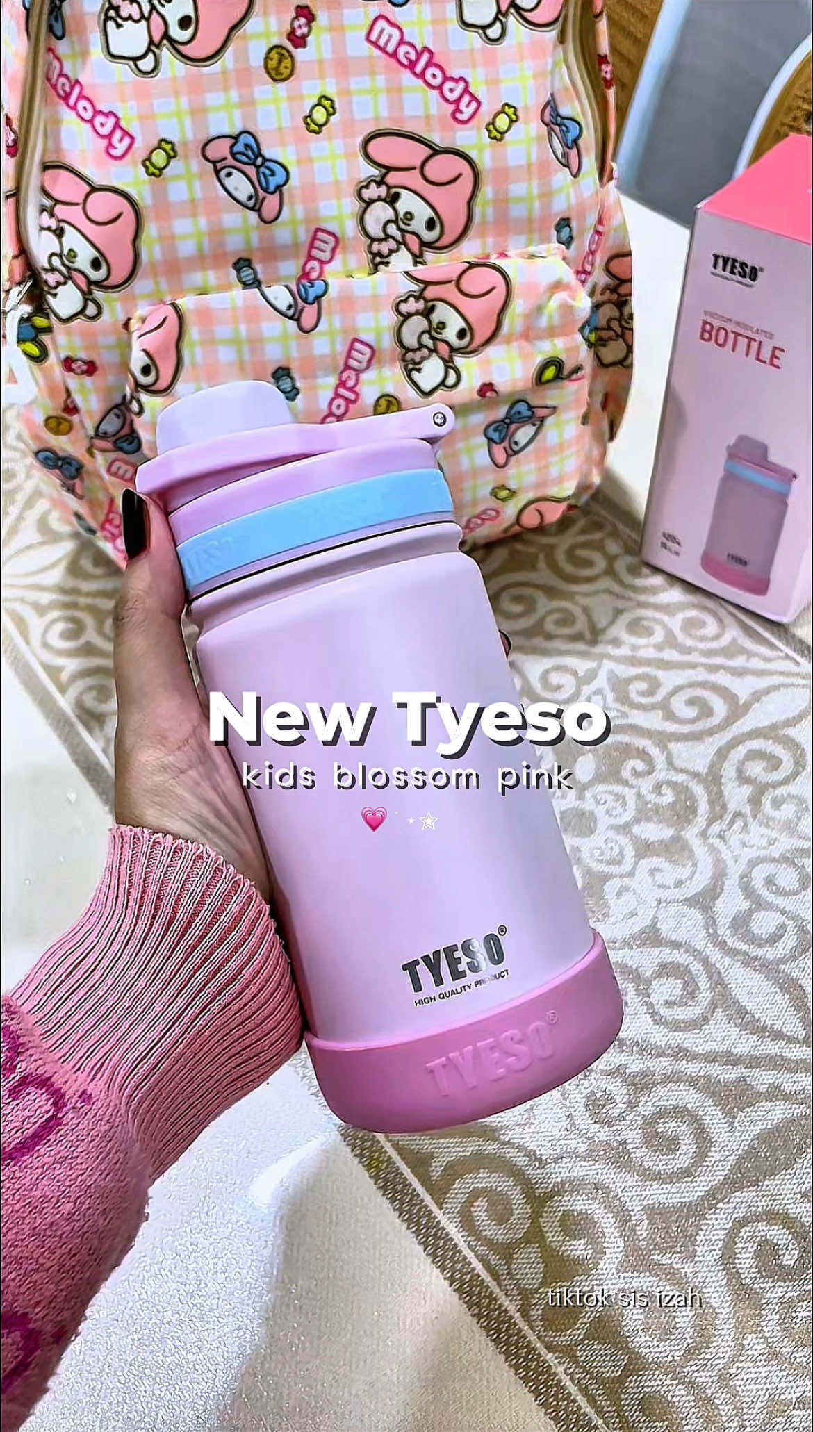 Replying to @lightsapphire finally TYESO Baru for kids dah release! srs comel, dapat sekali ngan lapik bawah dia supaya tak calar 😍 anak korang suka warna apa? #tyeso #tumblertyeso #botolanak 