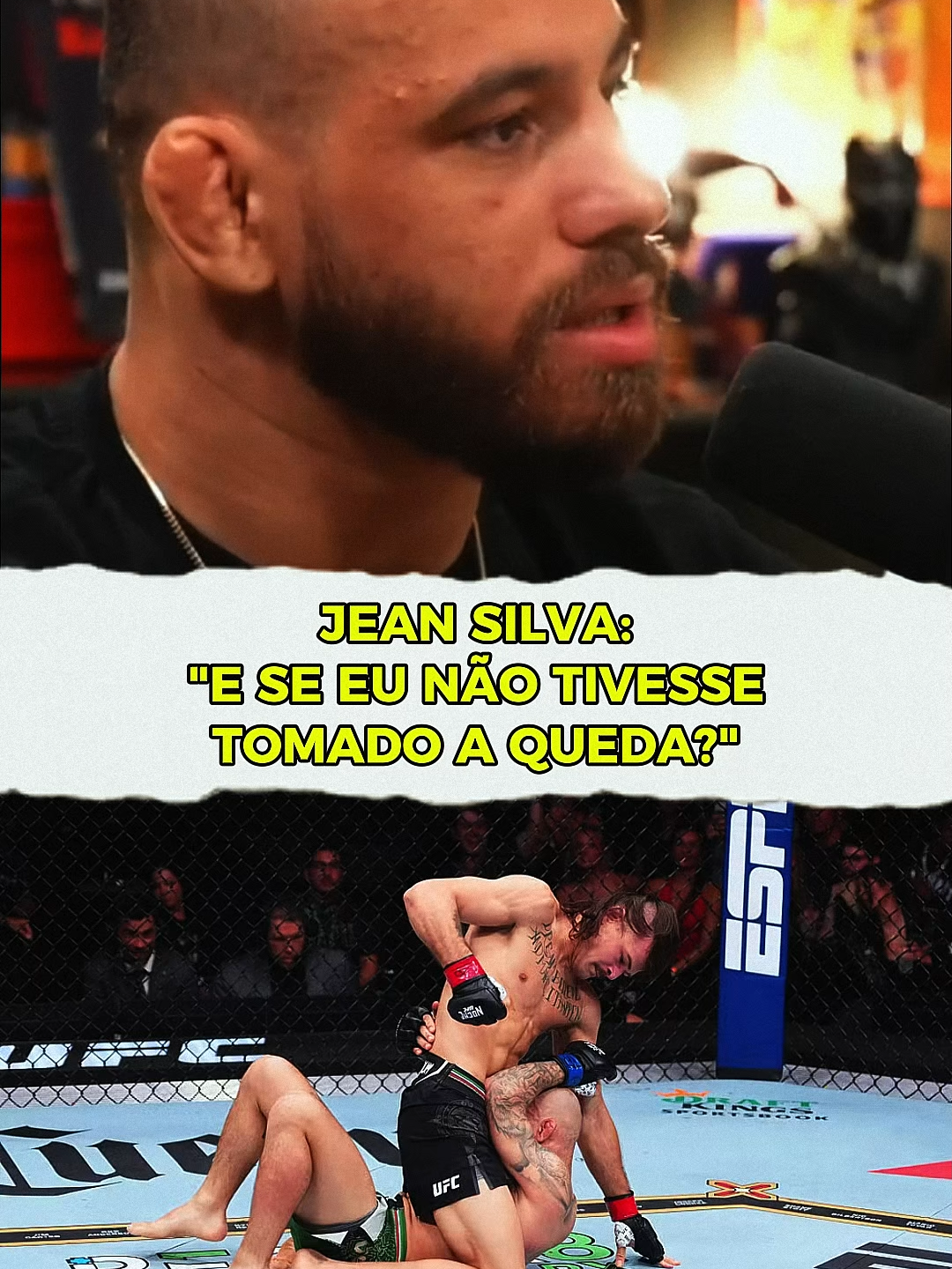 DEU O PAPO - Jean Silva comenta sobre sua luta contra Diego lopes  #ufcbrasil #fightingnerds