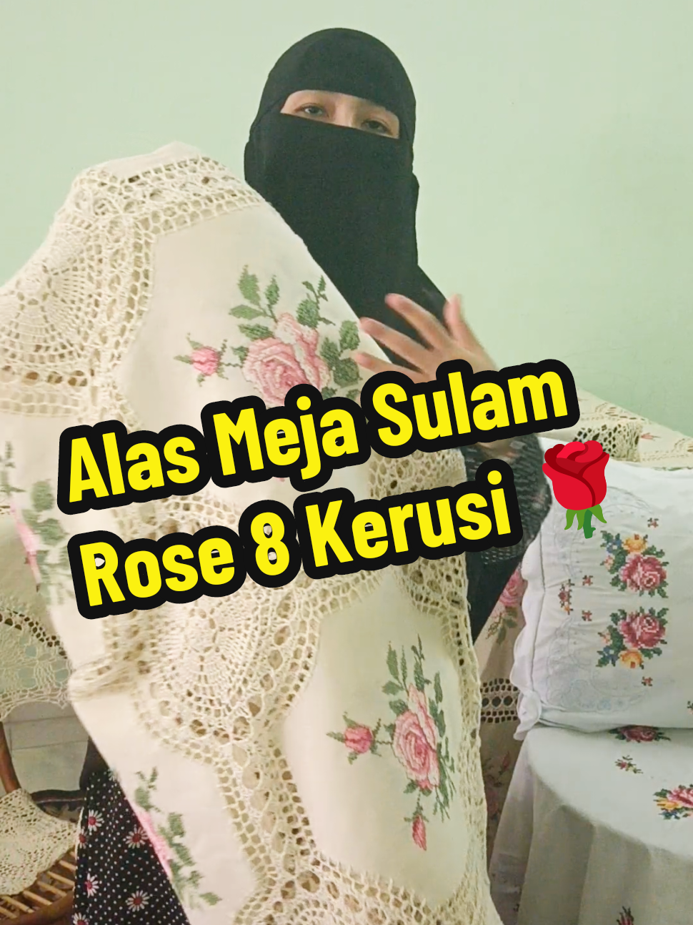 Alhamdullilah... alas meja 8 ni kena tunggu lambat sikit berbanding design lain, tapi berbaloi sbb susah nak dapat dekat tempat lain 😍