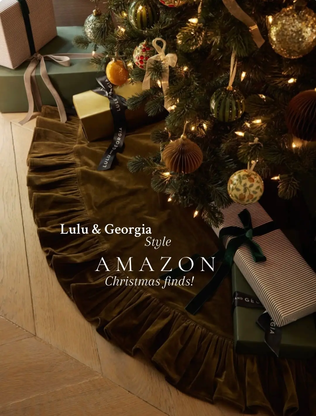 If Lulu & Georgia styled Christmas with @Amazon finds 🎄🔔 Effortless elegance, cozy neutrals, & timeless holiday charm you can actually shop without breaking the bank!🎁 #christmas #luluandgeorgia #vintage #cozychristmas #fypシ 