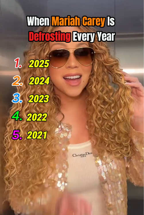 Defrost season for Mariah Carey has begun! Are u ready??#mariahcarey #halloween #christmas #celebrity 