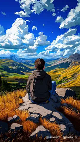 When you finally find peace in the middle of nowhere. 🌾 Download it on Wallpics image by @celistima (ig) motion made with #hailuoai  #AestheticLiveWallpaper #CinematicVibes #PeacefulScenery #WallpapersOfTheDay 