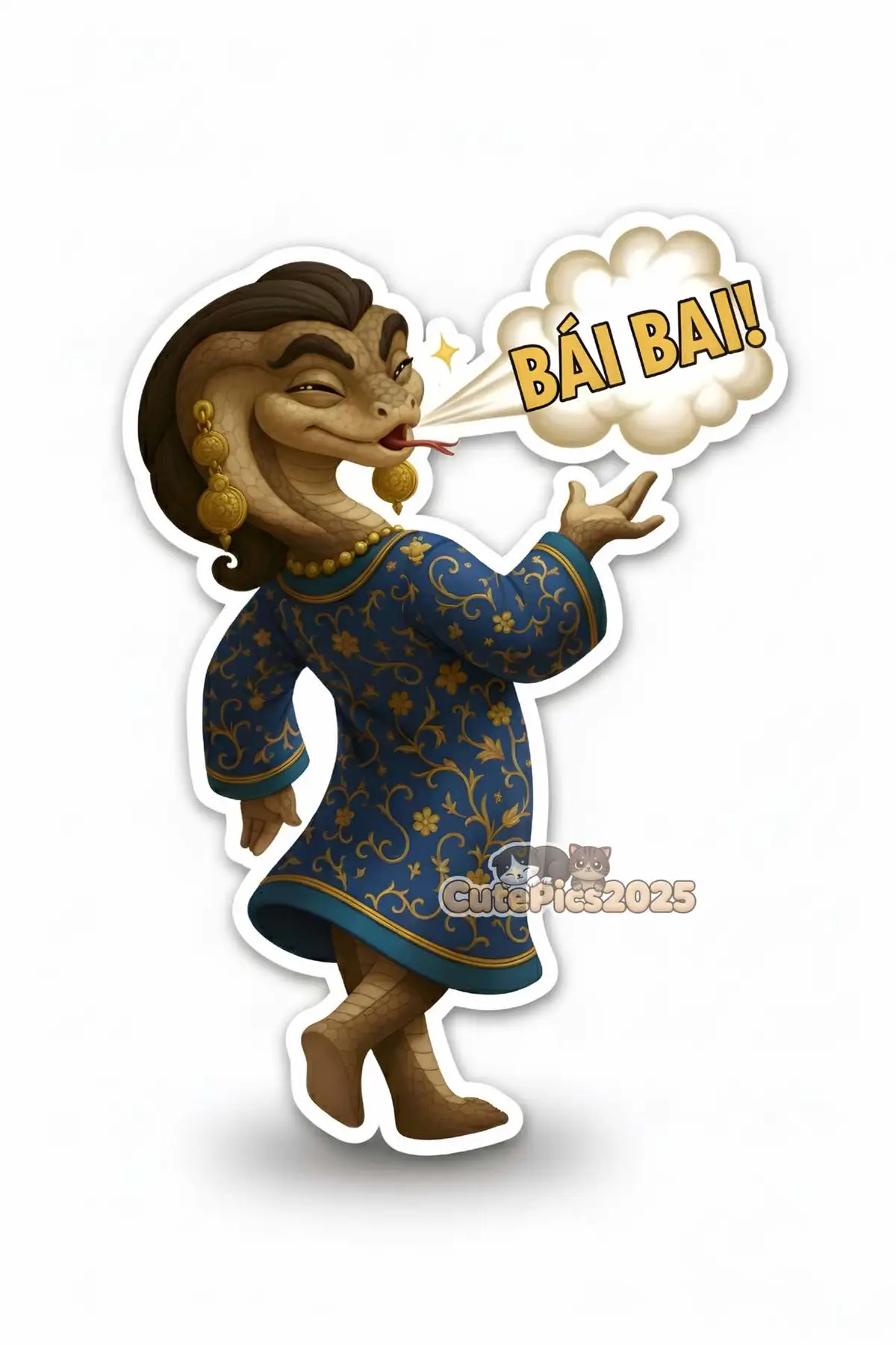 Bộ sticker với nhiều biểu cảm dễ thương của bé na. Ai tuổi Tỵ đâu? 😘 #fyp #xuhuong #chat #stickers #cutepics2025 