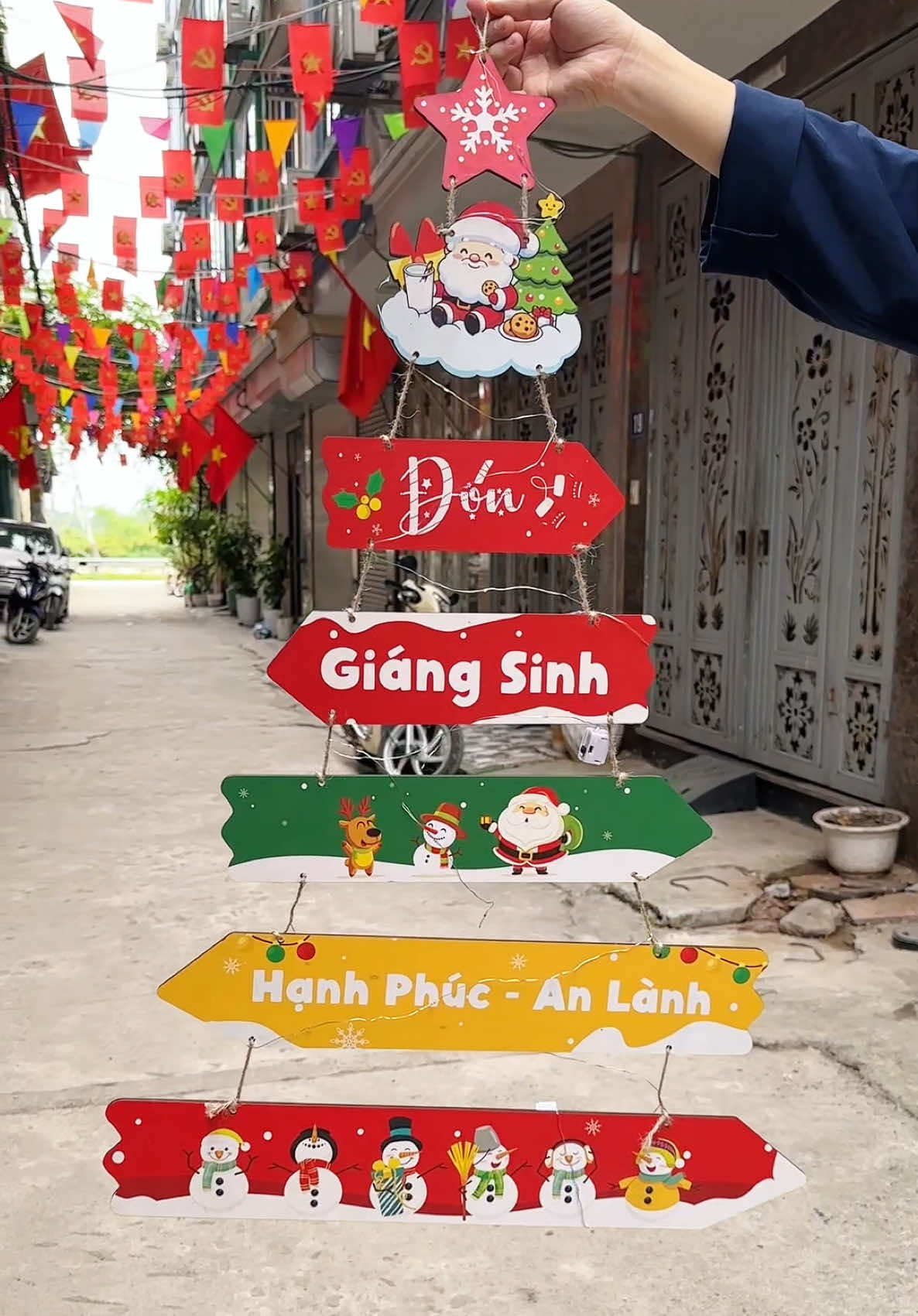 Cây thông gỗ noel decor tặng 4 đèn nháy khi mua 1 set ạ #caythongnoel #giangsinh #trangtrinoel #trangtrigiangsinh #noel2025 