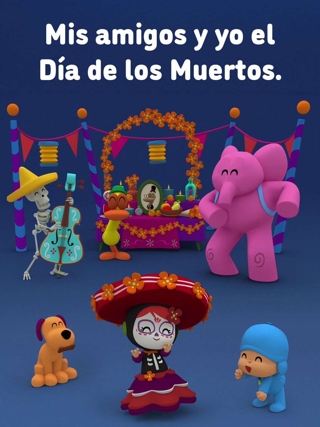 ✨ Recordar es celebrar 💛 Día de los Muertos con Pocoyó 🌸 #pocoyo #hermanas #hermanita #niñas #diadelosmuertos