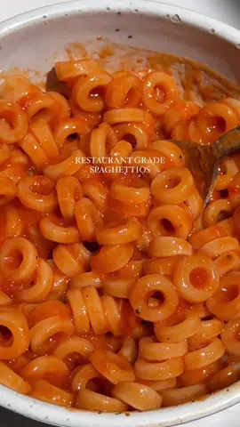 Replying to @cady vasaturo  THIS! 🍝🍝 These are the spaghettios I make for my family, honestly any small pasta shape will work but the O's are just so fun! We call these restaurant spaghettios because they are so delish... we think they belong on a menu at a fancy restaurant lol 😮‍💨 you gotta try!!  ALSO, i made a second batch with meatballs for extra protein too, they're the perfect addition if you prefer to pair with a meat!! (I like Earth's Best frozen mini meatballs from Target.) WHAT YOU NEED: 1 tsp evoo grated garlic, carrot, celery - any veggies/amount you prefer 16 oz bone broth 1 cup anelli pasta 3/4 (ish) cup your fave sauce (we use @montes.sauce!) parm to taste WHAT TO DO: 1. sautee the veg in the evoo for a few minutes until fragrant then add the pasta and broth. 2. cook until the broth is mostly absorbed, then add in the tomato sauce and finish cooking the pasta in it.  3. stir in the parm and you're done!