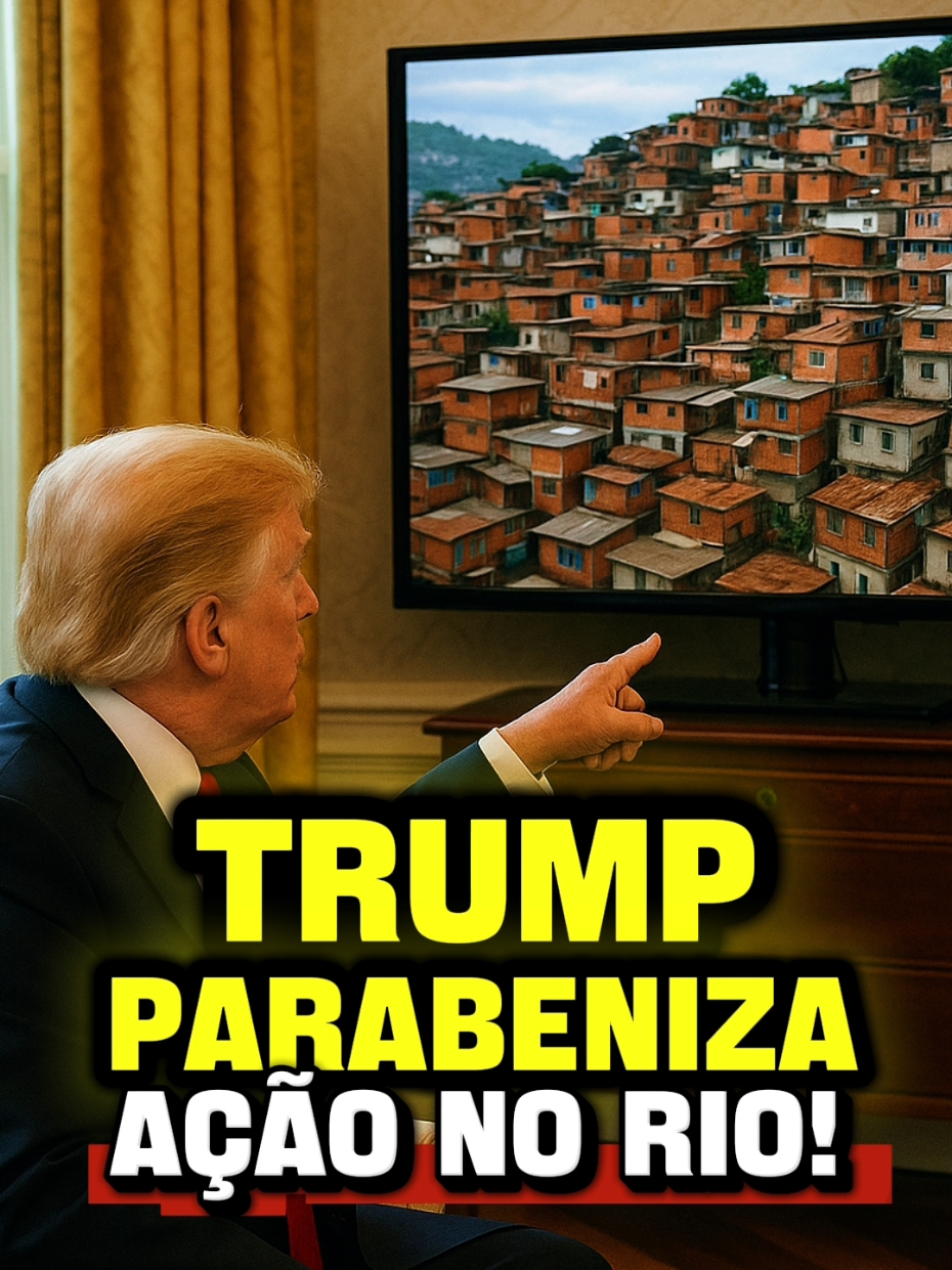 Donald trump apoia operação no rio de janeiro. #urgente #jornalismo #eleições #noticias #donaldtrump 