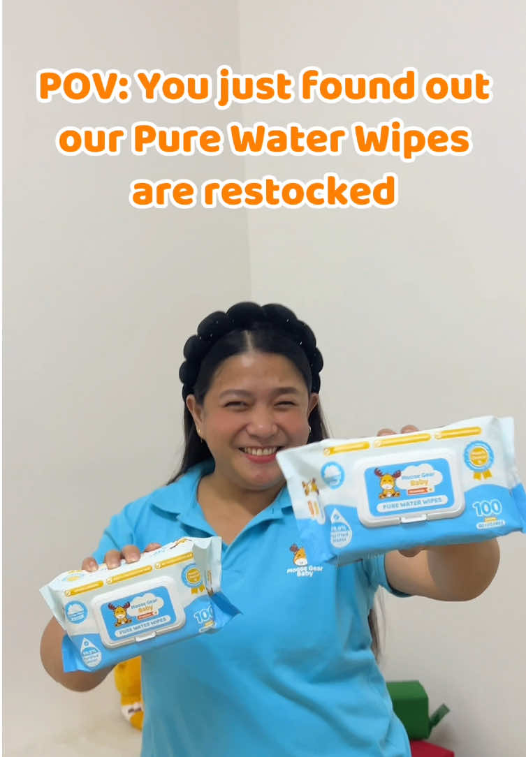 Gentle Clean Care is Back! 💧 Good news, MGB Fam! Our Pure Water Wipes are back in stock and ready to give your little one the gentle, caring touch they deserve. Thank you so much for your continued support! ✨ Grab yours now! #moosegearbaby #moosegearbabywaterwipes #wipesfornewborn #wipesrecommendation #purewaterwipes